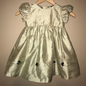Girls Silk Spring Easter Dress